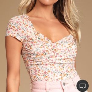 Lulus knit sweetheart bodysuit- L. Never worn